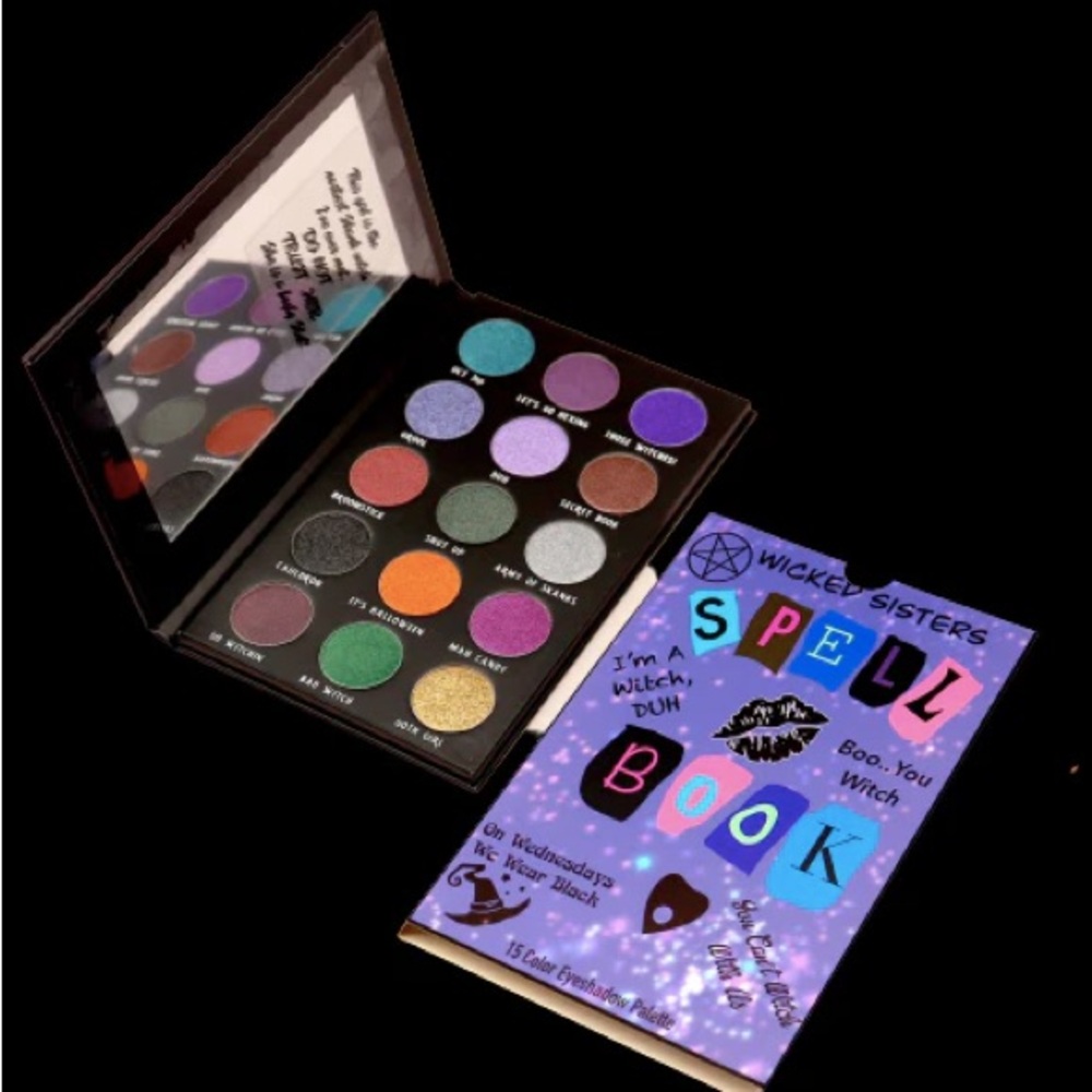 Wicked Sisters Cosmetics Let’s go Hexing Spell Book Eye Shadow Palette